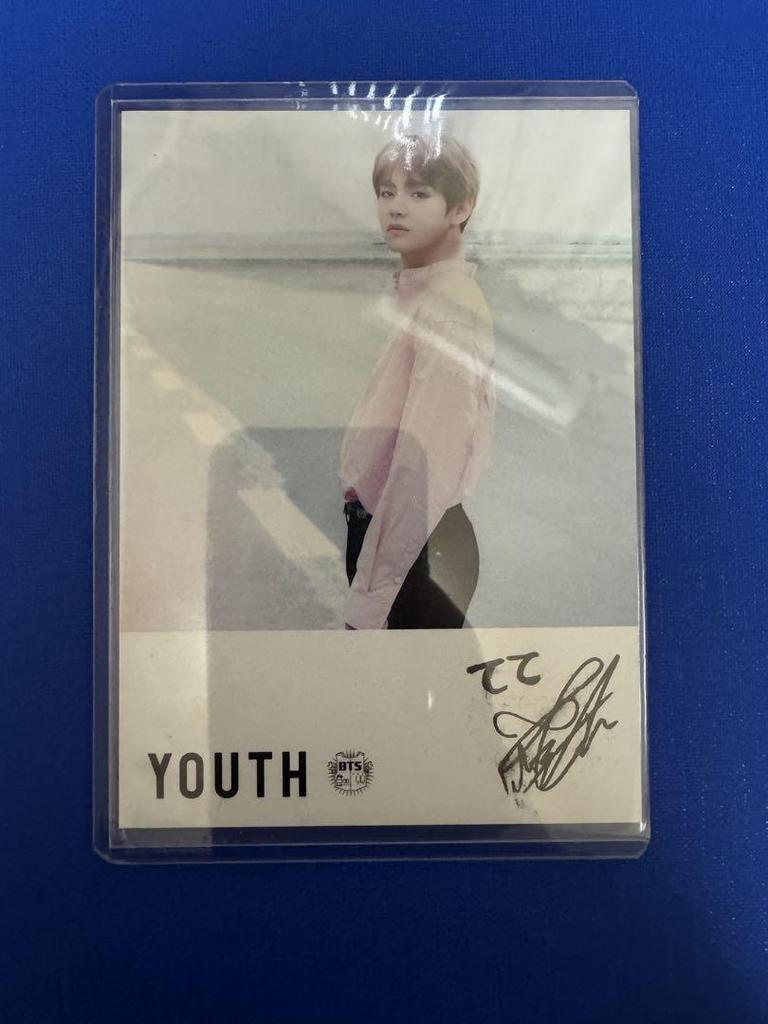[USED] BTS V trading card postcard