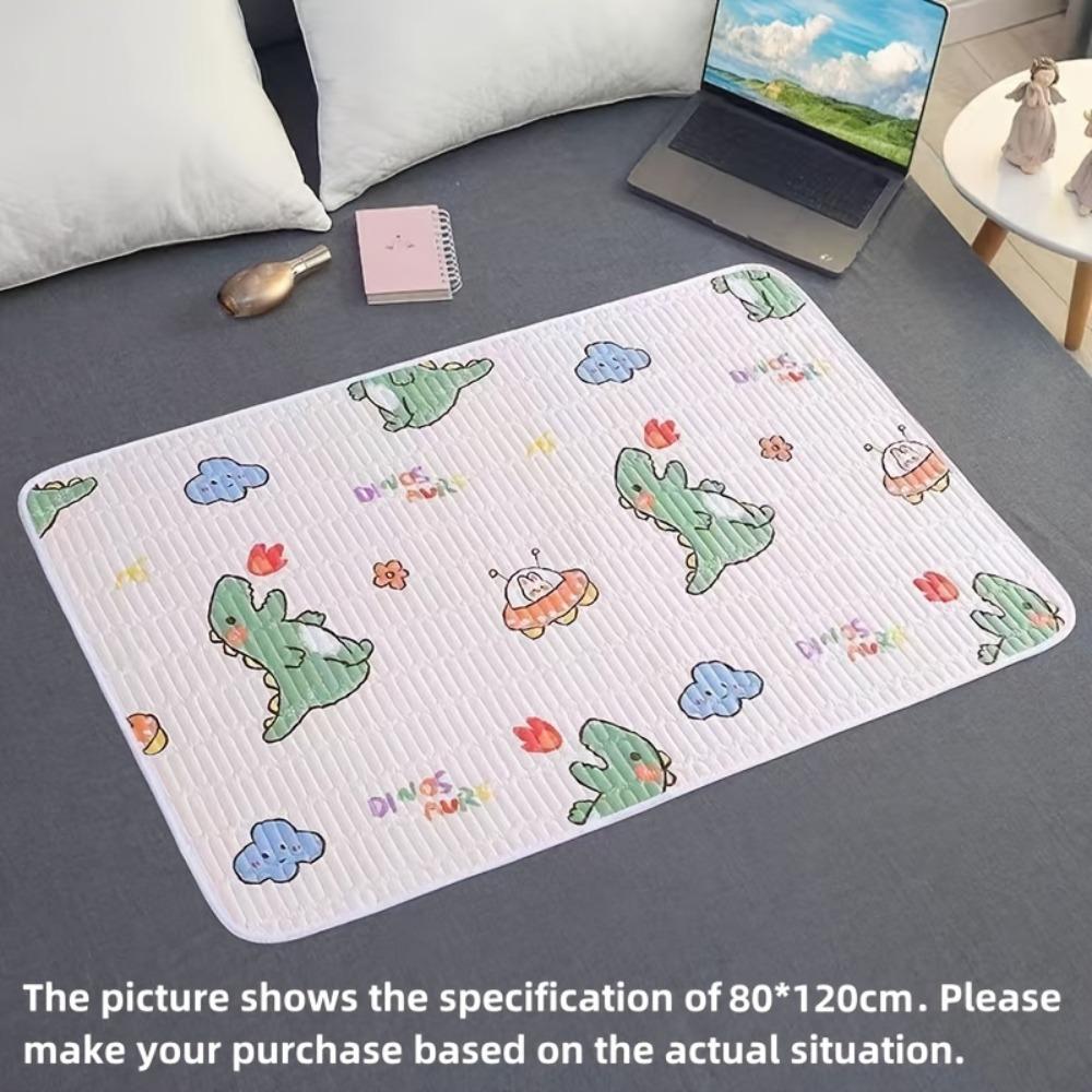 1pc Reusable,Washable Adult Urine Pad & Pet Mat - Cute Cactus & Floral Design,Lightweight Polyester Fabric,Ideal for Women'S Hygiene & Postpartum Care