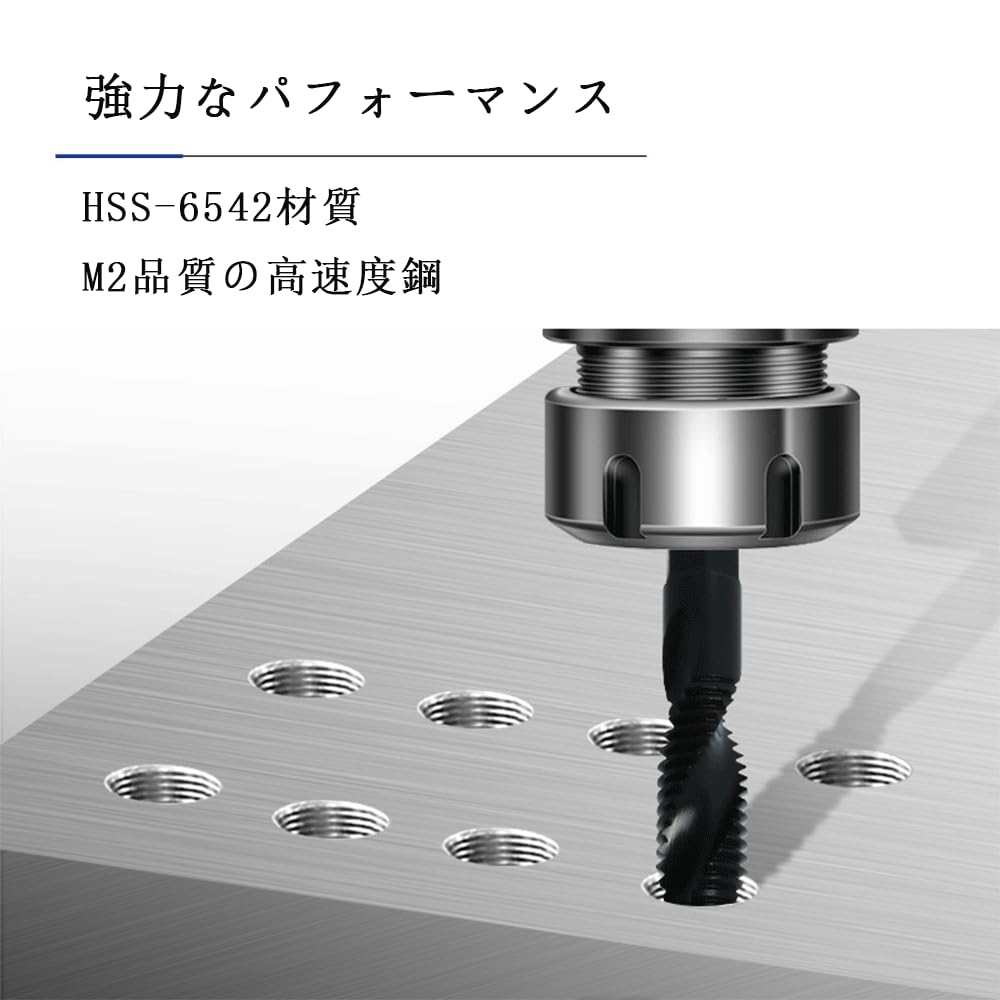 Hex Bit Drill and Tap Set for Chamfer Drilling and Spiral High Speed M10 Metalworking, Tap, Multi-Function Threading, Tap, Steel, M3, M4, M5, M6, M8,