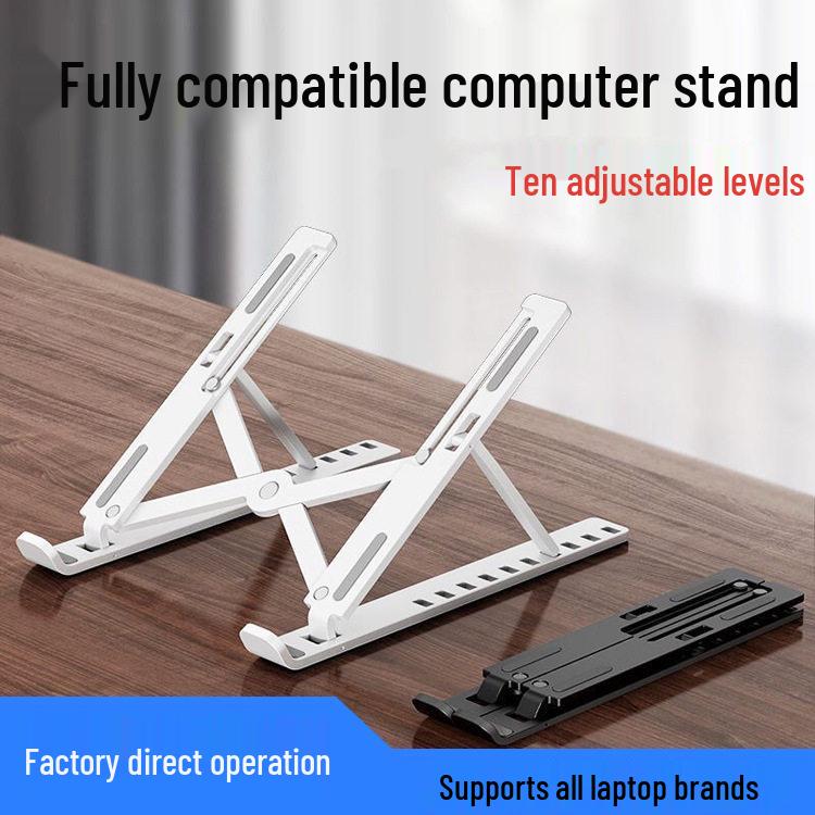 Aluminum Alloy Laptop Stand with Heat Dissipation, Foldable & Adjustable Height