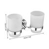 304 Stainless Steel Toothbrush Holder Gargle Cup Holder, Double Cup/Single Cup