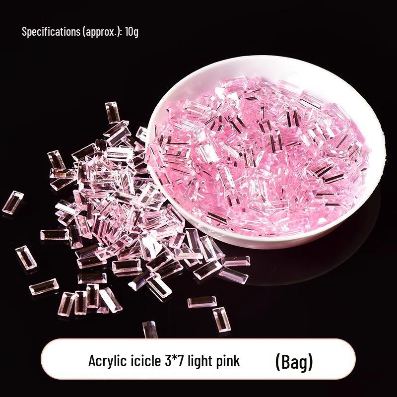 Acrylic Icicle Ball Filler: Handmade DIY Slime Accessories & Decompression Toy