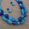 Noble Beaded Necklace Fashion Wear-resistant Ideal Gift Female Dangle Earrings Set