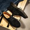 Classic Suede Leather Oxford Shoes For Men Flats Comfortable Casual Shoes Moccasins Men Footwear