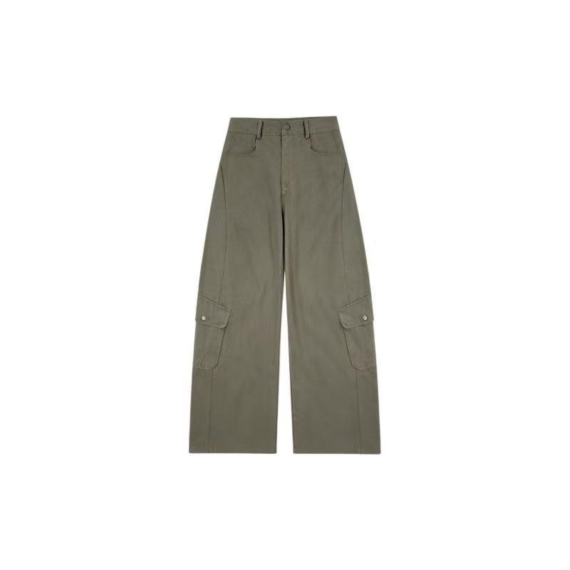 Retro Tooling Wide-leg Jeans Women's High-waisted Loose and Thin Casual Straight Scimitar Pants