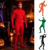 Lightweight Performance Jumpsuit Full Body Zentai Suit for Men Women, Open Face Halloween Cosplay Unitard Bodysuit, Adults Stretchy Spandex