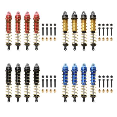 4Pcs Aluminum Alloy Shock Absorber 115mm Metal Suspension Shock Absorber for 1/10 RC Crawler Car