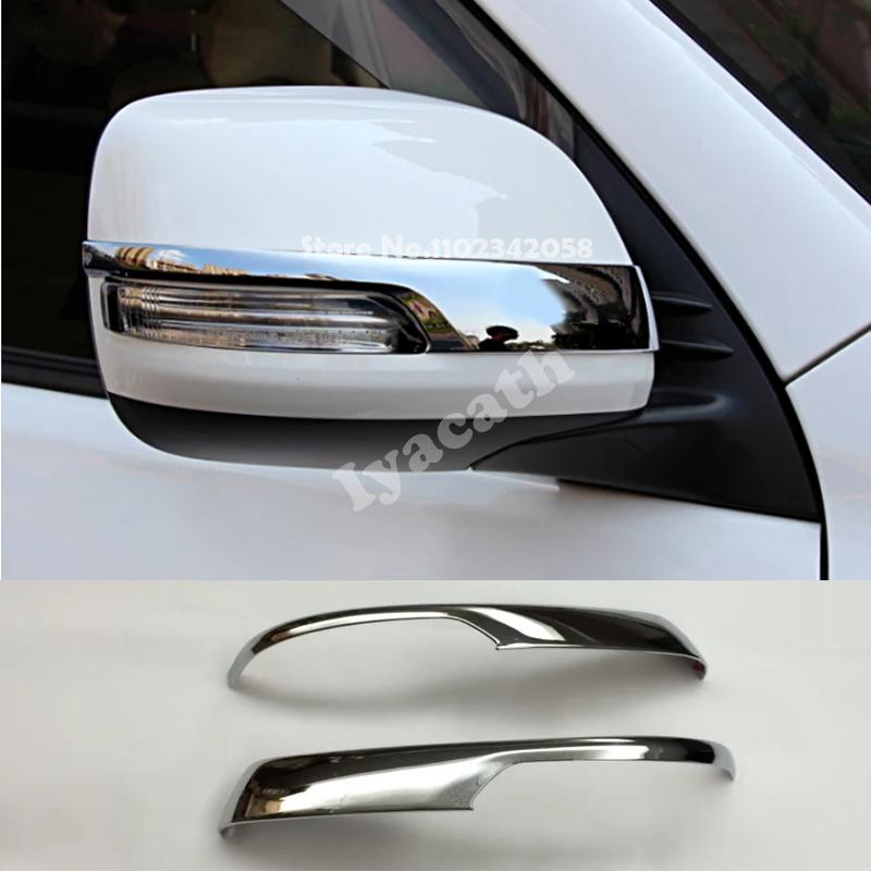 For Toyota Land Cruiser Prado FJ150 FJ 150 2014-2017 Exterior Accessories ABS chrome rearview Front rear corner foglamp cover