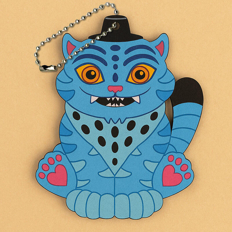 InnoArt K-Pop Traditional Tiger Wood Pendant Keychain Making