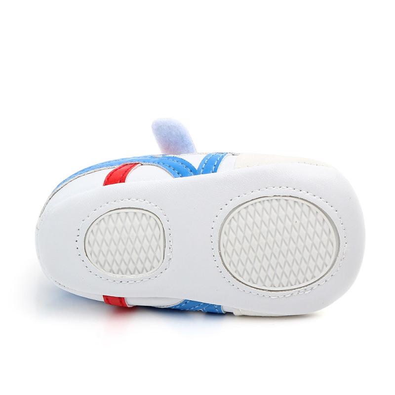 Boy Girl Baby Shoes Non-slip Soft Sole PU Leather Magic Sticker Infant Toddler