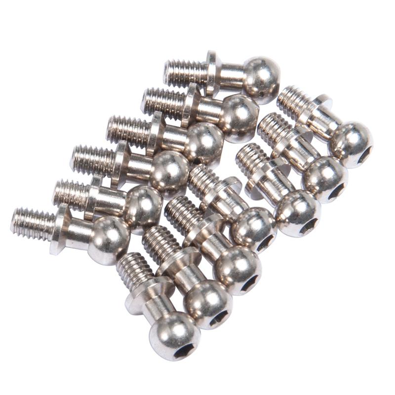 MIBIDAO 13Pcs Metal Hex Ball Head Screws For 1/10 Sakura D4 Racing Drift RC Crawler Car Ball Joint Linkage Rod End Spare Parts