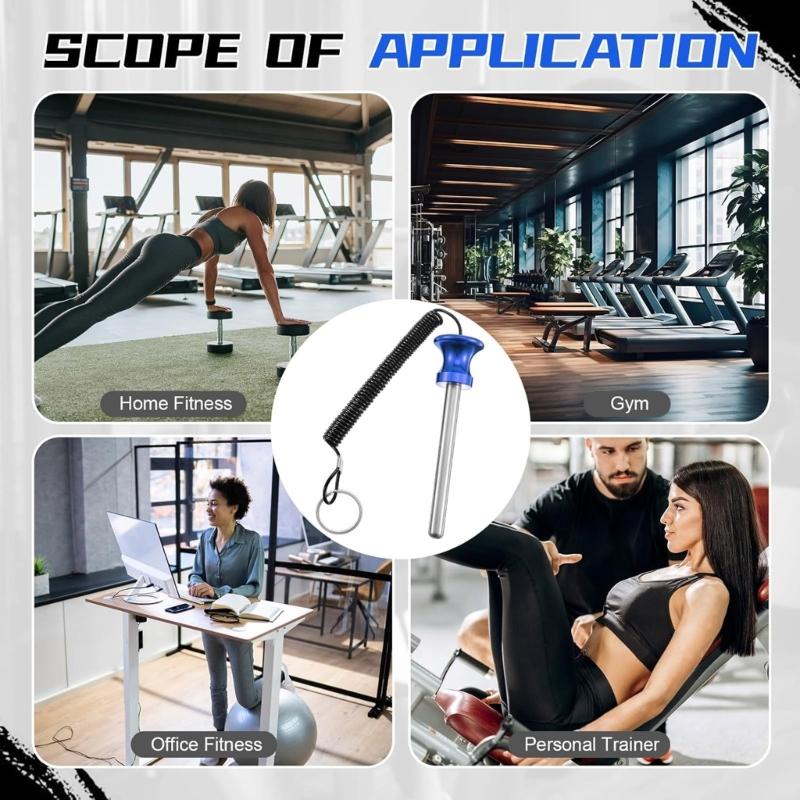Pack Of 2 Blue Magnetic Weight Stack Dowels Aluminum Mixture Gym Equipment Accessories For Secure Powerful Fitness Machines