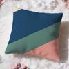 Pure Color Splicing Texture Cushion Cover Premium Comfort Reversible Pillow Cove Two in One Design for Any Room  Car Interior