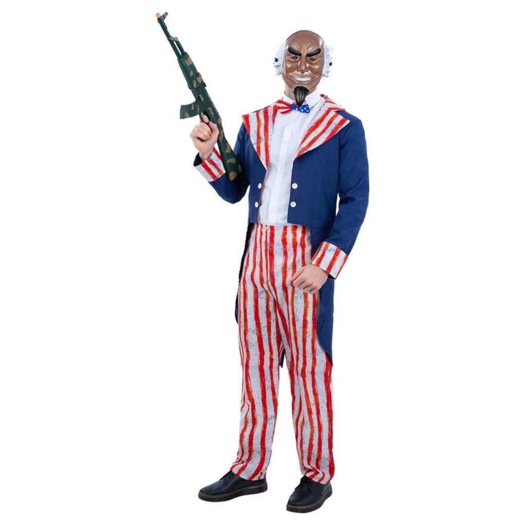 Smiffys Mens Uncle Sam Horror Patriot Costume Set