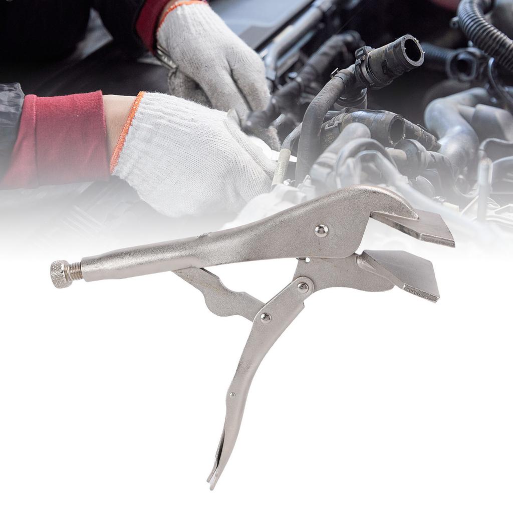 10 Inch Locking Sheet Metal Clamp Heavy Duty Carbon Steel Duckbill Welding Locking Plier For Auto Repair