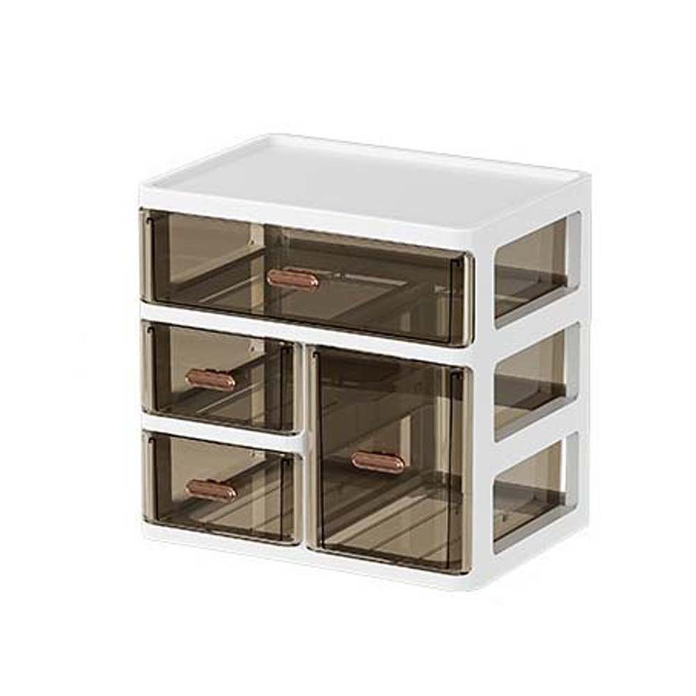 Scatola portaoggetti per cosmetici antipolvere Espositore Cassetto da dormitorio Scaffale per prodotti per la cura della pelle Cancelleria