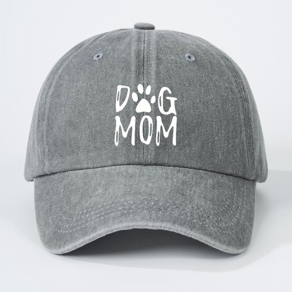 Dog Mom Printed Pattern Baseball Hat for Vintage Dog Lover's Hat Gift Multi Functional Sunscreen and Sunshade