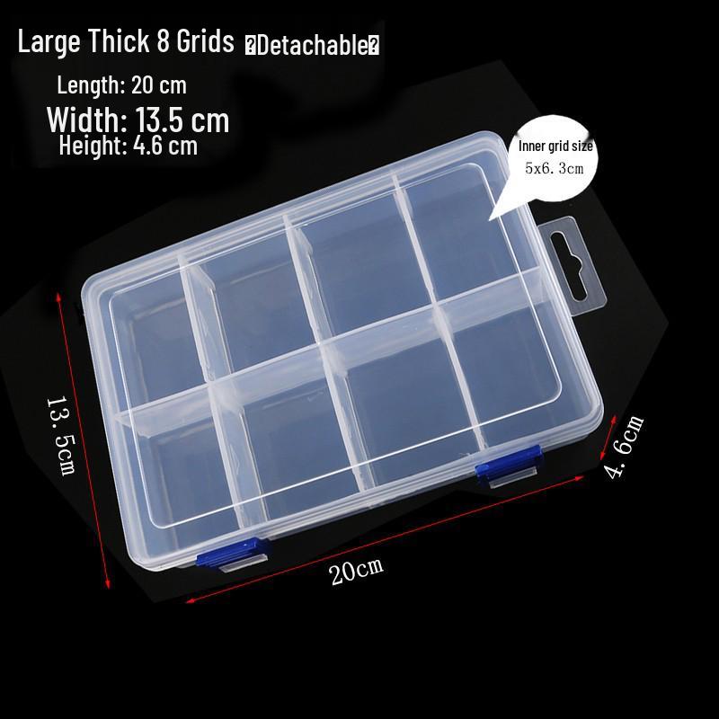 Multi-Size Transparent DIY Jewelry Storage Box Set