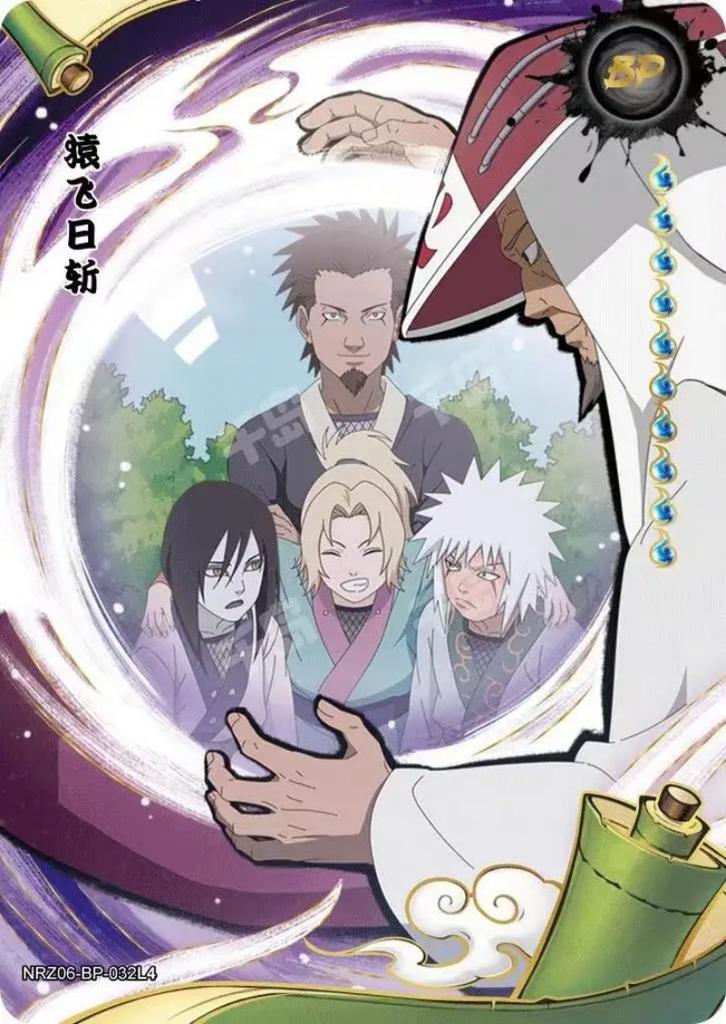 Genuine Kayou Naruto BP Card 1-34 Series Tsunade Naruto Namikaze Minato Hyuga Hinata Rare Anime Collection Cards Gifts Toys
