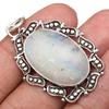 Pendant Moonstone Gemstone Gift For Her Silver Jewelry 2"