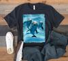 Dolphins T-Shirt, Cute Dolphin, Dolphin Aquarium Tank Top, T-shirt, T-shirt,T-shirt, Kids Tee Apparel Gift