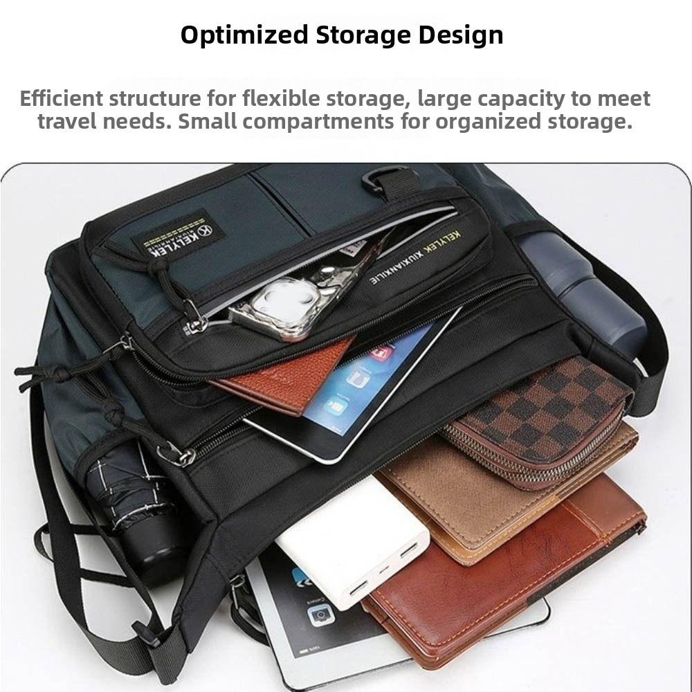 Side Pocket Business Messenger Bag Oxford Cloth Men  Crossbody Bag Men  Shoulder Bag  Male