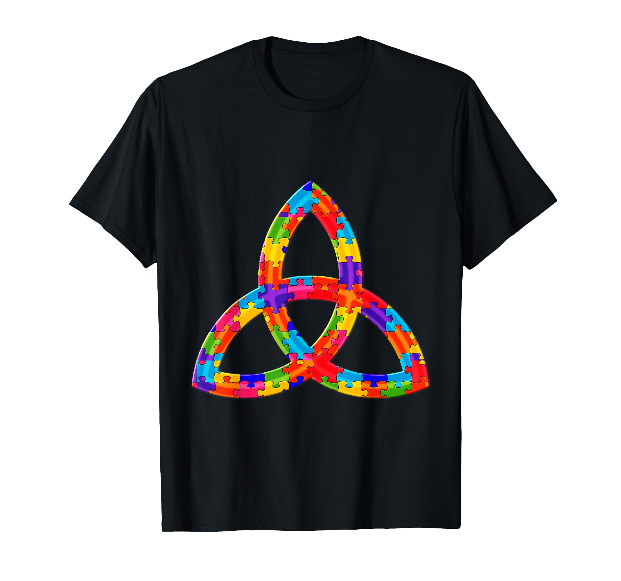 

Trinity Knot, Triquetra, Jigsaw Puzzle Autism Puzzle T-Shirt