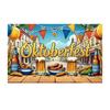 Oktoberfest München Bier Hintergrund Banner Gerstenmalz Muster Restaurant Party Kneipe Wanddekor Fotografie Kulisse 5x3FT