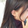 RACOHA like candy pearl earring colored pearl (hemisphere) earrings