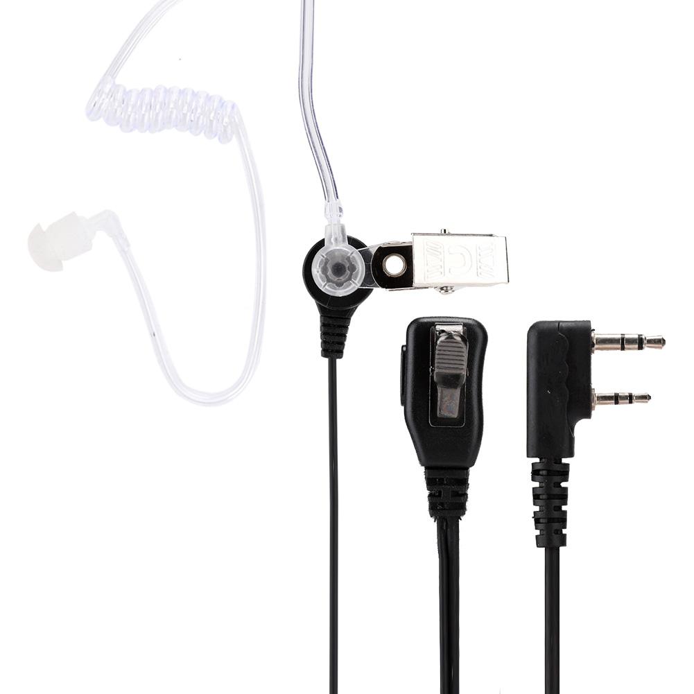 2 Pin Acoustic Tube Headset Walkie Talkies Earpiece for Retevis Kenwood Baofeng Two Way Radio