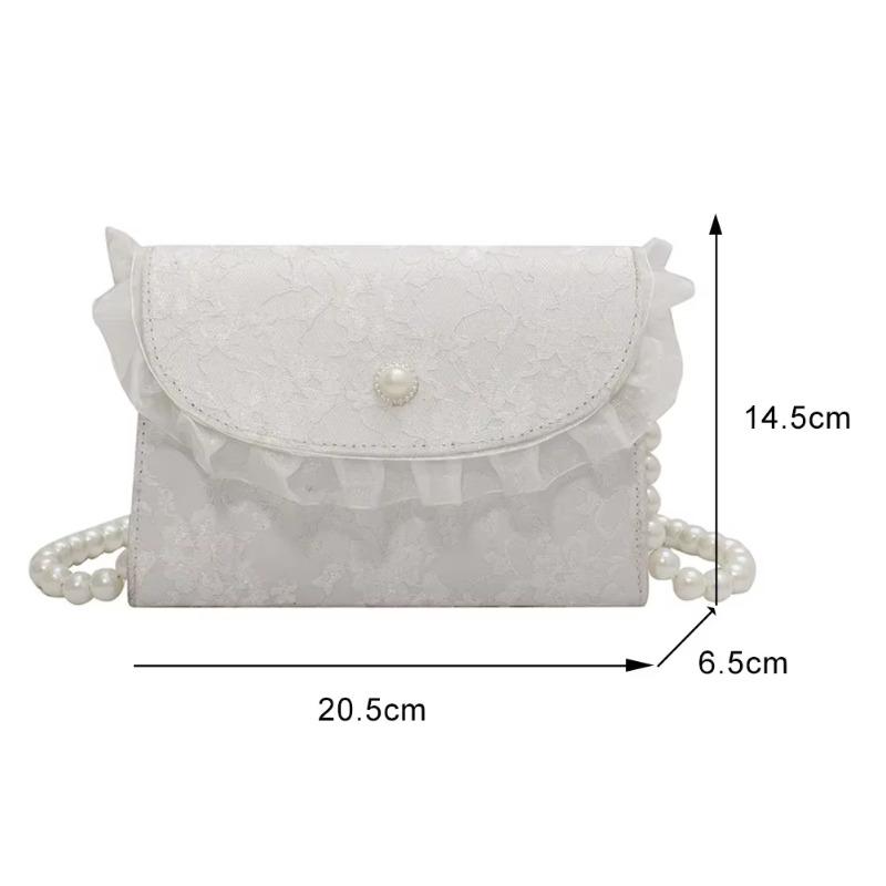 Gentle Style Temperament Small Bag New Fashion Women's Bag Summer Net Red Pearl Chain One Shoulder Small Bag Bags For Women