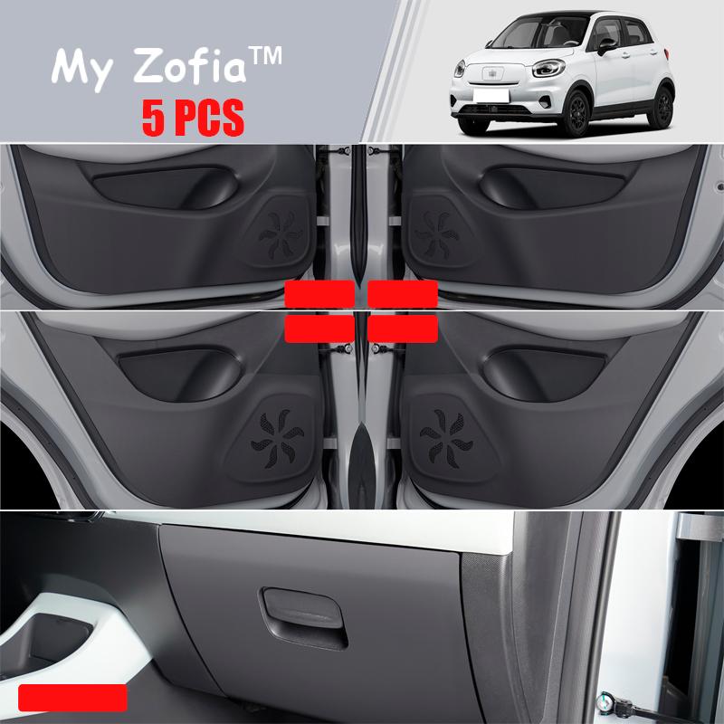 For Leapmotor T03 2023 2024 2025 Car Door Anti-kick Sticker Mat Side Door Glove box Anti-scratch Protective Stickers Accessories