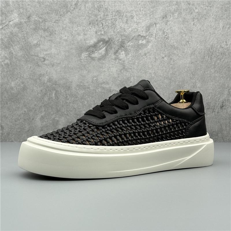 

Летние Новые Мужские Удобные Дышащие Кроссовки на Платформе для Повседневной Носки Мужские Белые Черные Кроссовки для Ходьбы Лоферы 38