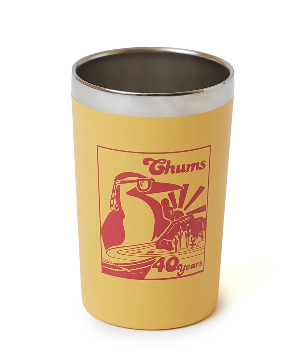 

Стакан Chums 40 Years Camper из нержавеющей стали, желтый, мужской, CH62-1980