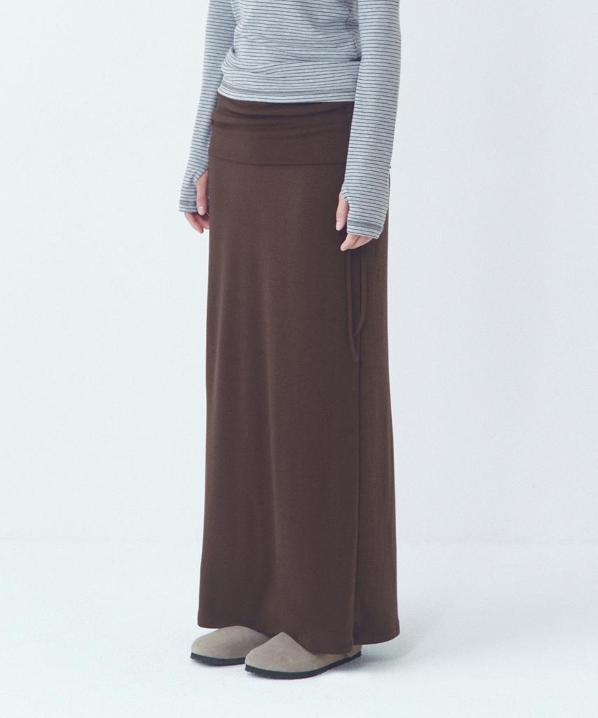 CITTA Every Day Comfort Long Skirt (Fw)_Cts623(Brown)