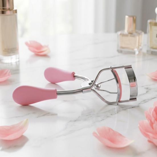Mini Eyelash Curler with Non-slip Handle Women Precision Eye Lash Curler Natural Long Lasting Professional Beginner Lashes Curling Tools