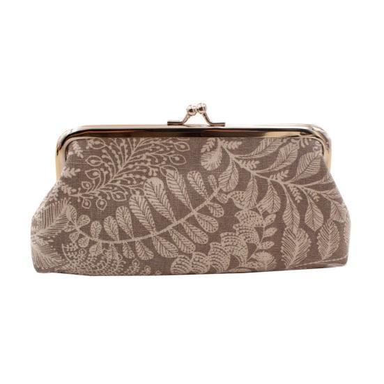 Coin Purse with Kiss-lock Closure