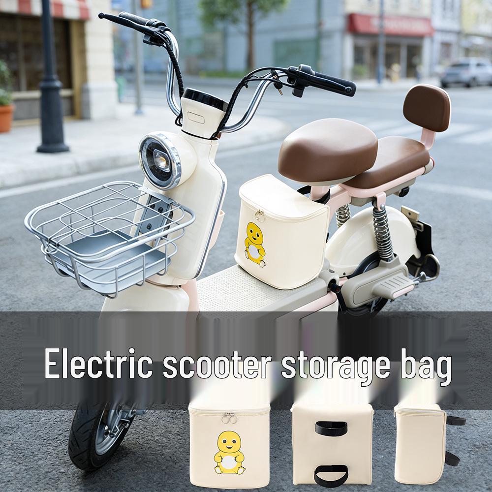 Universal Large Capacity Sun Protection Front Seat Storage Bag for Electric Bikes & Scooters