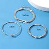 Vintage Infinity Heart Crystal Rhinestone Bracelet Set for Women Female Gold Color Metal Adjustable Bracelets Fashion Jewelry