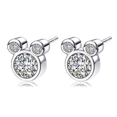 Nuovi Prodotti Vendita Orecchini in Zircone Flash Diamante Topolino, Orecchini Più Venduti da Donna