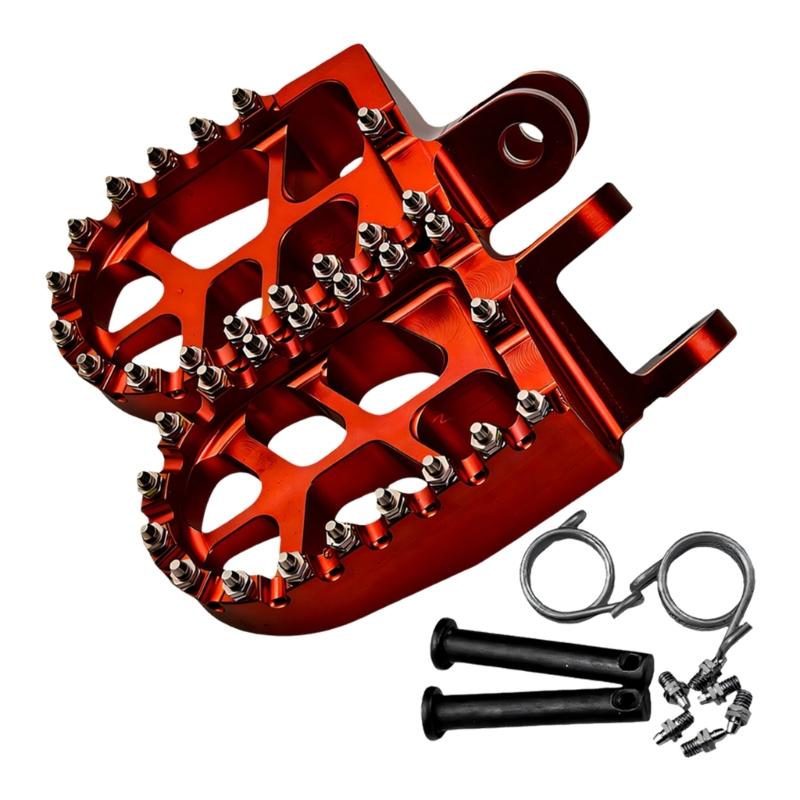 Aluminum Rubber Motorcycle Foot Pegs for XR250 Adjustable Angle Antislip Design Foot Rest Pedal Modification