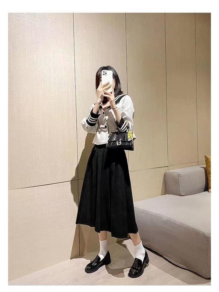 Patent Leather High Heel Mary Jane Loafers - Japanese Style