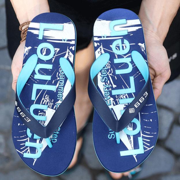 Summer Men's Flip-flops Outdoor Platform Men's Slippers Casual Flip-flops Wear Men's Style