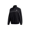 Logo Stand Collar Letter Track Sports Jacket Men's Black