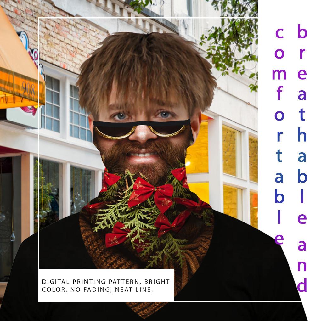 Weihnachten Halbgesichtsmaske Unisex Sturmhaube Bandana Nackenwärmer Schlauchschal Kopfbedeckung