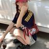 JK Transparent Love Itabag Zipper Bag Lace Crossbody Bag Pouch Bag Kawaii Shoulder Bag  Women