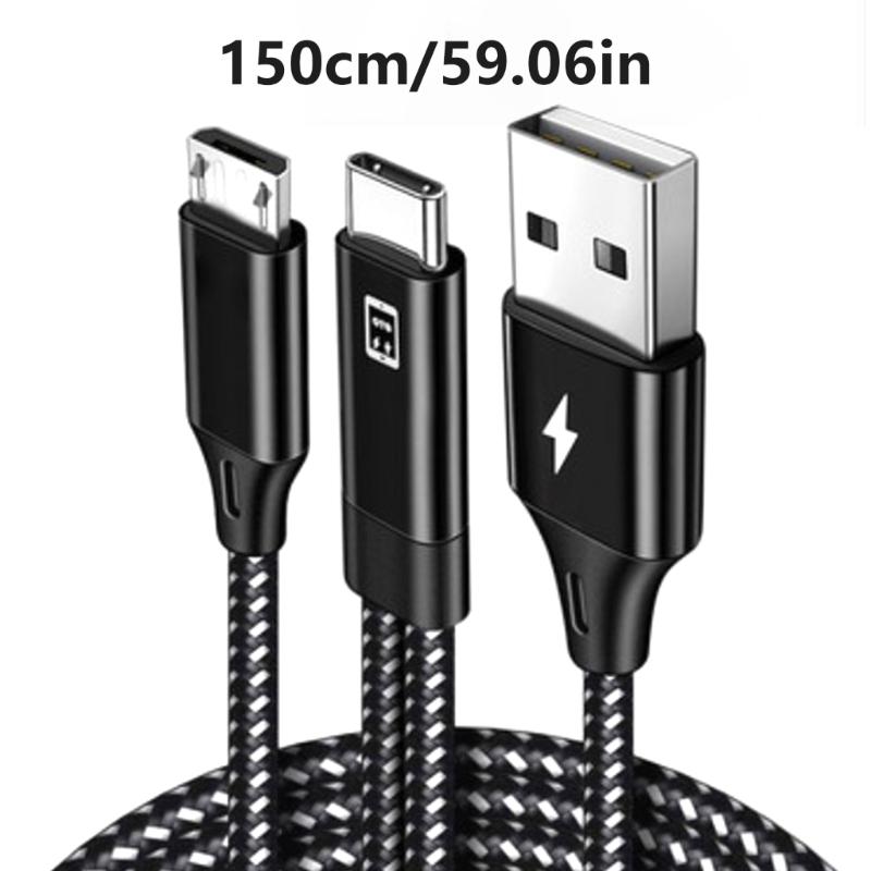 Durability OTG Adapter Cable Featuring Type C USB Port for Seamlessly Device Connection Fast Charging Cable 150cm