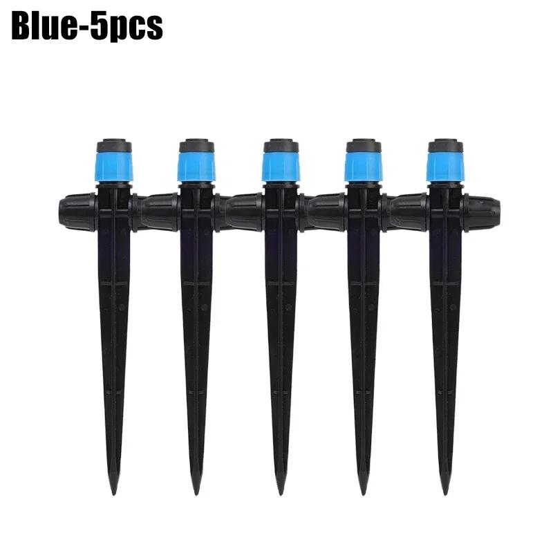 5/50PCS Spiked Dripper Sprinkler 8 Hole Drop Emitter All Round Scattering Sprinkler Garden Flower Watering Irrigation Supplies