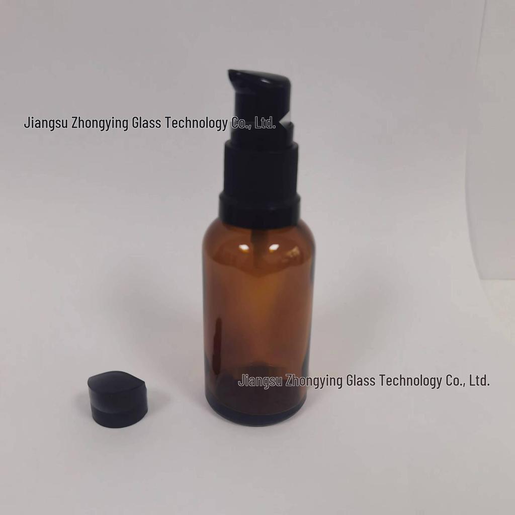 Amber Glass Essential Oil Spray Bottle, 5-100ml, Refillable for Cosmetic Serums.