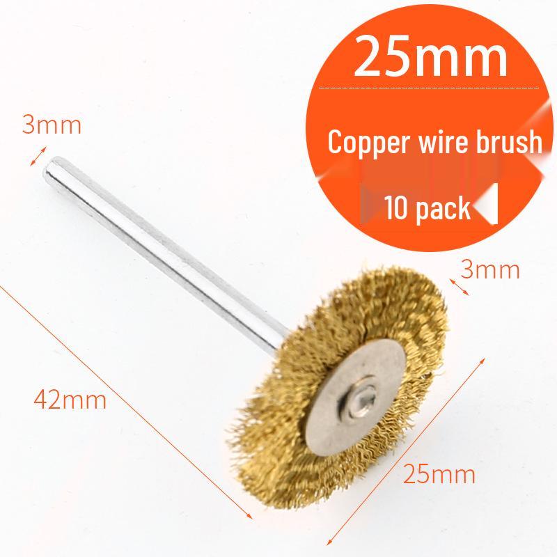 Steel Wire Brush Head for Electric Grinder – Copper Polishing & Walnut/Wood/Bodhi Cleaning Tool
